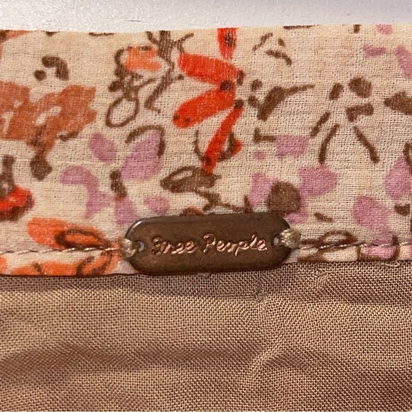 Free People Zuma Drippy Floral Tiered Skirt Size 6 - Picture 3 of 9